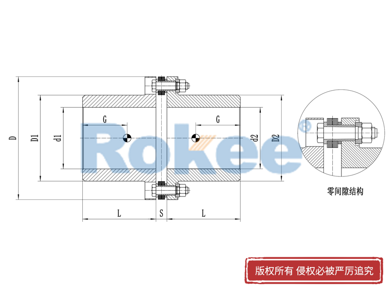 RLA单膜片联轴器,RLA标准单节膜片联轴器