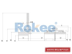 RODF鼓型齿式联轴器,RODF带分体制动盘型鼓形齿式联轴器