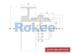 RODU鼓型齿联轴器,RODU制动轮型鼓形齿式联轴器