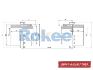 RODX齿式联轴器,RODX带中间接轴鼓形齿式联轴器